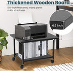 Printer Stand with Storage Under Desk Shelf, Desktop Printer Stand Organizer - Image 5