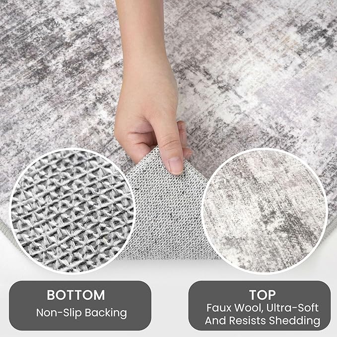 IOHOUZE Abstract Area Rugs 9x12 Ft Washable Large Rugs - Image 6