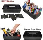 2 PACK - Portable DIY 8 Dividers Durable Plastic Tote Tool & Supply Cleaning - Image 4