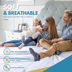 Twin XL Size 39x80” Premium Waterproof Zippered Mattress Encasement, 100% Cotton - Image 3