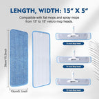 3 Pack Microfiber Mop Pads, Mop Replacement Pads Refills Floor Spray Mop Pads - Image 3