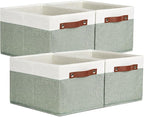 Temary Storage Bins Storage Baskets 4Pack Fabric Storage Bins by TEMARY