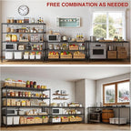 AIRAJ 60” W Storage Shelves Heavy Duty | 5 Tier Wire Shelving | 3500 LBS Metal - Image 6