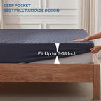 BEDLORE Waterproof Mattress Protector, Queen Size Noiseless Mattress Pad - Image 4