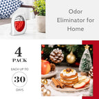 Air Freshener for Home, 4 Pack, Apple Cinnamon, Odor Eliminator for Small Area - Image 2