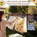 2 Pcs Butterfly and Floral Clothespin Bag - Image 5