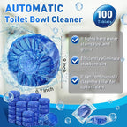 Qualirey 100 Pack Automatic Toilet Cleaner Tablets Toilet Bowl Long Lasting - Image 2