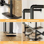 Aheaplus Industrial Pipe Clothing Rack, Reversible 6.42FT Clothes Rack - Image 4