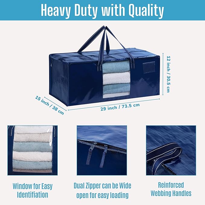 VENO 2 Pack Moving Bags Extra Large Storage Bags - Image 3