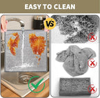 2 in 1 Stainless Steel Scrubber & Microfiber Cleaning Cloth, 5 Pack Towel & - Image 5