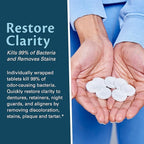 Retainer Cleanser Tablets Cleaner, Removes Odors Discoloration Stains and - Image 7