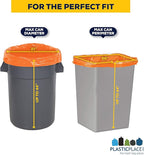 Plasticplace 42 Gallon Trash Bags |3.0 Mil | Orange Heavy Duty Contractor Trash - Image 4