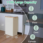 29 Gallons Recycling Bins for Kitchen, Indoor Recycle Bins - Image 3