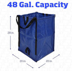 DURASACK Heavy Duty Home and Yard Bags 48-Gallon Reusable Self-Standing Lawn - Image 7