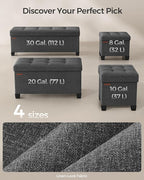 SONGMICS Storage Ottoman Bench, Foldable Foot Rest - Image 7