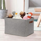 DULLEMELO Storage Baskets Large 16"x12"x12" Tall Rectangular Baskets Fabric - Image 5