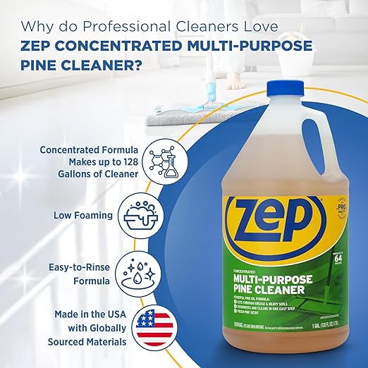 Zep Concentrated Multi-Purpose Pine Cleaner - 128 oz- ZUMPP128 - Multi-Purpose - Image 4