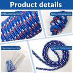 Diamond Braided Polypropylene Rope Nylon Mix Thick Heavy Duty Ropes 1/4 inch - Image 4