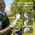 FINGER TEN Premium Synthetic Leather Stylish Iron & Wedge Golf Head Covers - Image 4