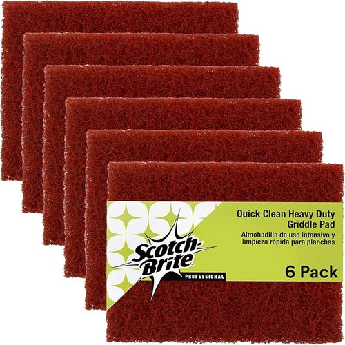 3M Scotch-Brite Griddle Cleaning, Quick Clean Heavy Duty Scour Pad, 4 in x 5.25 by 3MIndustrial