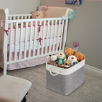 Temary Baskets for Organizing, 2 Pack Storage Baskets Large Fabric Baskets - Image 6