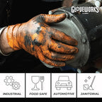 GLOVEWORKS Heavy-Duty Nitrile Gloves, Disposable, Latex Free, 8 Mil, Diamond - Image 3