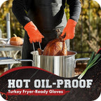 KITCHEN PERFECTION Silicone Smoker Oven Gloves -Extreme Heat Resistant BBQ - Image 5