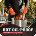 KITCHEN PERFECTION Silicone Smoker Oven Gloves -Extreme Heat Resistant BBQ - Image 5