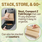 Brown Unbleached Z-Fold Paper Towels – 1000ct | Commercial Multifold Paper - Image 4