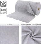 Microfiber Cloth Roll 75 Pack, Tear Away Microfiber Towels 12x12 Inch, Reusable - Image 4