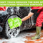 Car Wash Mitt, 2 Pack Premium Chenille Microfiber Wash Mitt, Scratch-Free & - Image 4