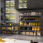 48" W Garage Shelving Heavy Duty, 5-Tier Storage Shelves, 3030LBS Adjustable - Image 2