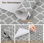 OcePor Non-Adhesive Drawer and Shelf Liner 17.5IN x 30FT，Non Slip Cabinet and - Image 4