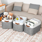 DULLEMELO Large Storage Baskets, Fabric Storage Basket - Image 5