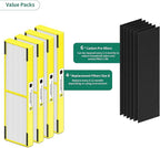 4 Packs Plastic Frame FLT4825 Replacement Filters B Compatible - Image 5