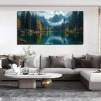 GUGIKA Landscape Wall Art for Living Room, Modern Scenery Poster Canvas Print - Image 2