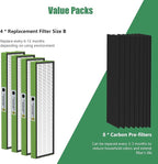 4 Pack FLT4825VO Toxin Clean True HEPA Replacement Filter B Compatible - Image 4