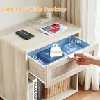 LEYAOYAO Rattan Nightstands Set of 2 - Image 5