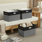 Large Collapsible Fabric Storage Bins - Image 7