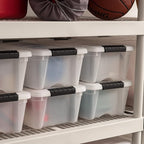 IRIS USA 13 Qt Stackable Plastic Storage Bins - Image 7