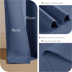 PONY DANCE Small Curtains for Door Windows, Wide 29 x Long 30, 1 Pair - Image 5