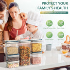 Flip-Lock Airtight Food Storage Containers 4-PC, Leakproof Ring Seal Top - Image 7