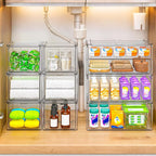 Acrylic Storage Drawers Set of 6, Plastic Organizer Bins - Image 4