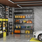 72" H Garage Shelving 2000LBS Heavy Duty Storage Shelves Adjustable 5 Tier - Image 4