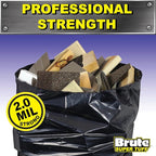 Heavy Duty Contractor Bags, Extra Large Trash Bags, Twist Tie Closure, 42 Gallon - Image 2