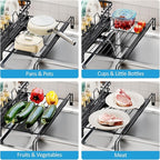 Extendable Dish Drying Rack, 2 in 1 Multifunction Dish Rack - Image 4