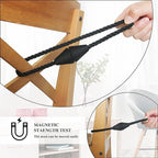 2 Pack Magnetic Curtain Tiebacks Rope Modern Handmade Curtain Tie Backs - Image 4
