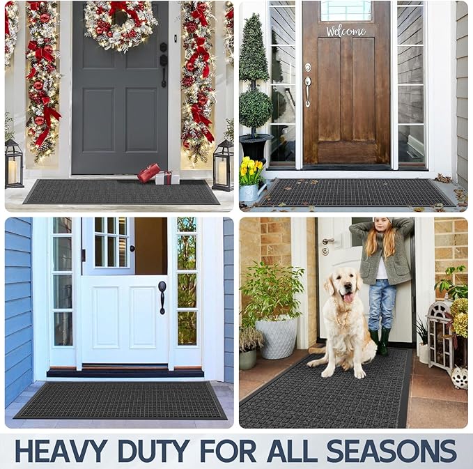 Indoor Outdoor Front Door Mats, Garage Entrance, Stain and Fade Resistant - Image 8