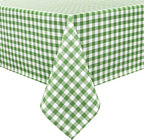 Classic Gingham Plaid Tablecloth Fabric by Essifunia