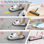 Cartoon Dog Mop Slippers Microfiber Clean Dusting Slippers Detachable Mopping - Image 3